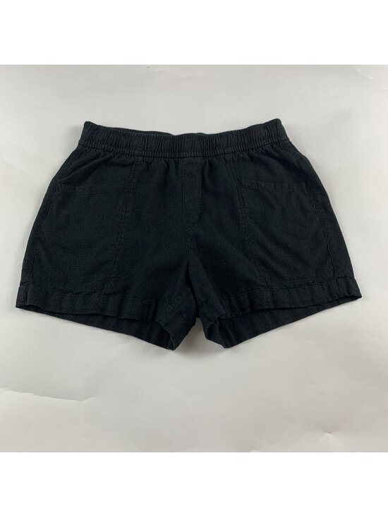 Old Navy Pants - Old Navy Black Linen Blend Pull On Shorts S